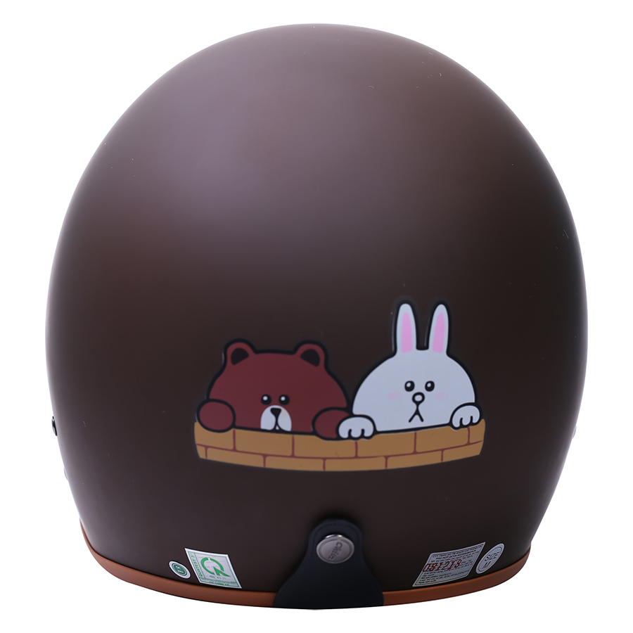 Mũ Bảo Hiểm Chita CT1 Tem Brown-Cony (Size M)
