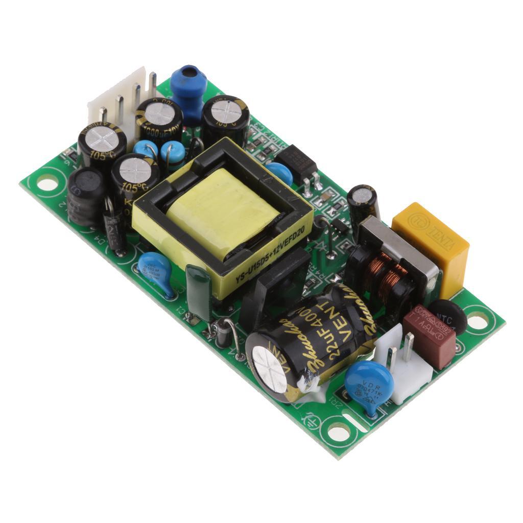 2x AC-DC 85-265V To 12/5V Dual Output Isolated Power Supply Module