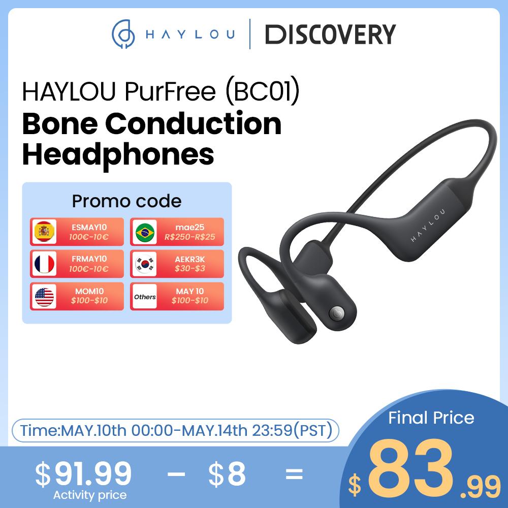 Haylou Purfree  Tai nghe dẫn truyền xương QCC3044 v5.2 Tai nghe Bluetooth IP67 Bảo vệ không thấm nước Tai nghe Sports Sports Taire