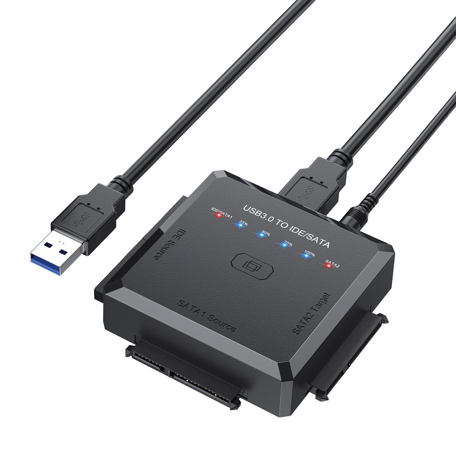 5Gbps USB3.0 to IDE/ Converter EU Adapter for 2.5 3.5inch HDD/SSD/IDE