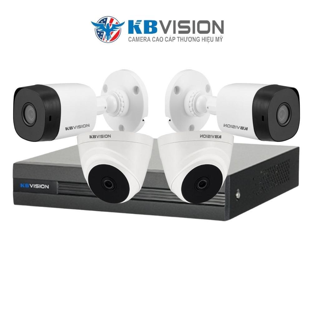 Trọn bộ 4 camera KBVISION Full HD 1080p- Hàng chính hãng