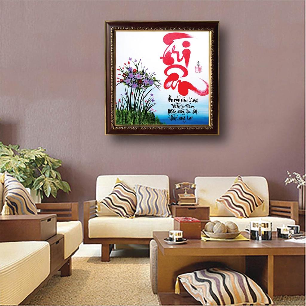 Tranh thư pháp chữ Tài, Tâm treo tường