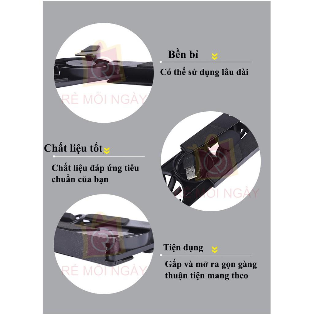 Đế Tản Nhiệt Cho Laptop Mini 2 Fan - Quạt Tản Nhiệt Laptop Mini