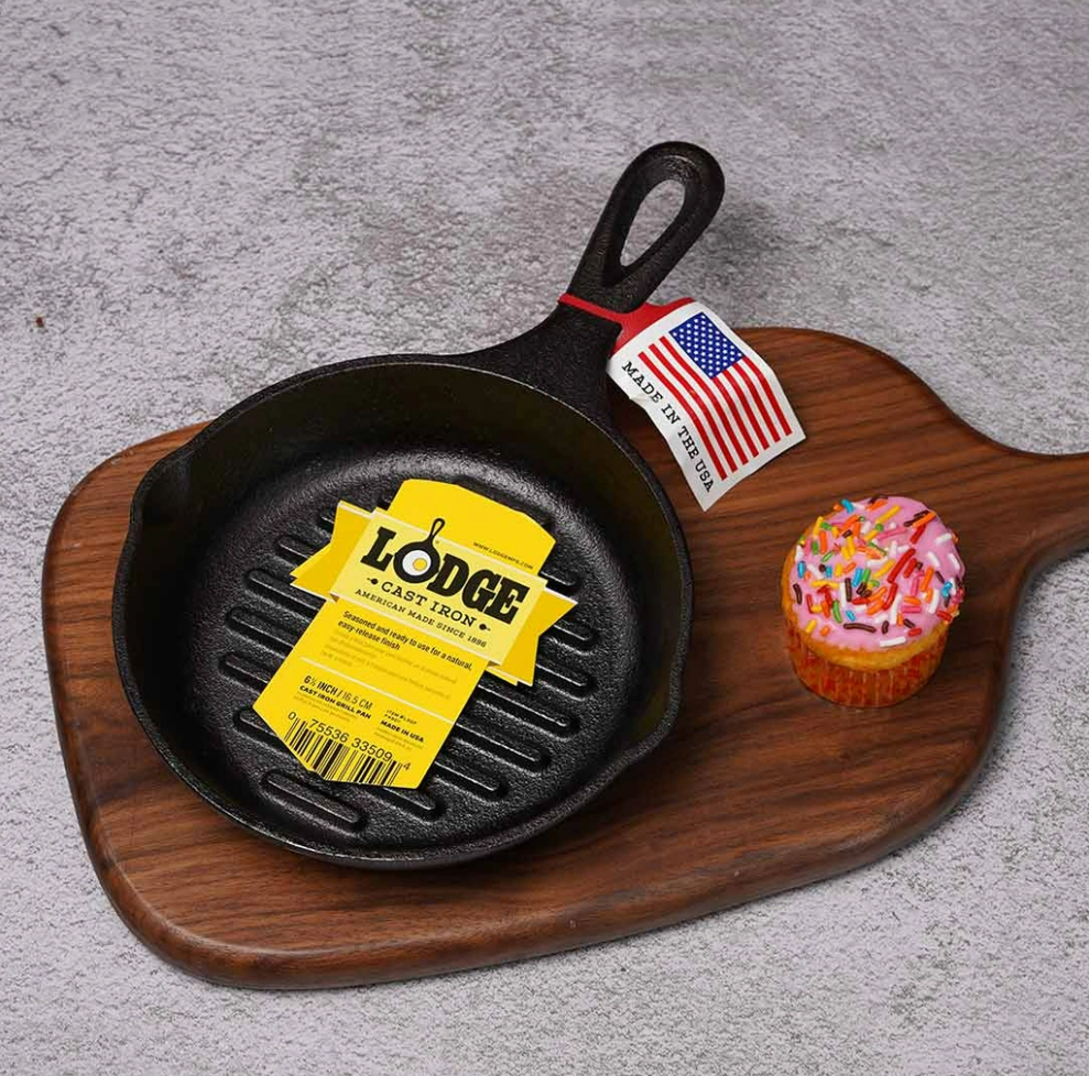 Lodge - Chảo gang nướng - 16.51cm