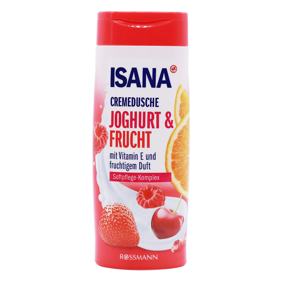 Sữa Tắm Sữa Chua Hoa Quả Isana Cremedusche Joghurt &amp; Frucht (300ml)