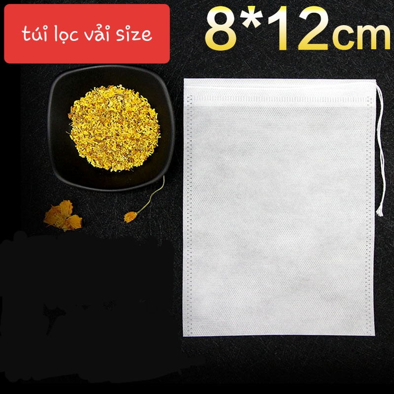 100 Túi Lọc Vải 8x12CM️️, Vải không dệt