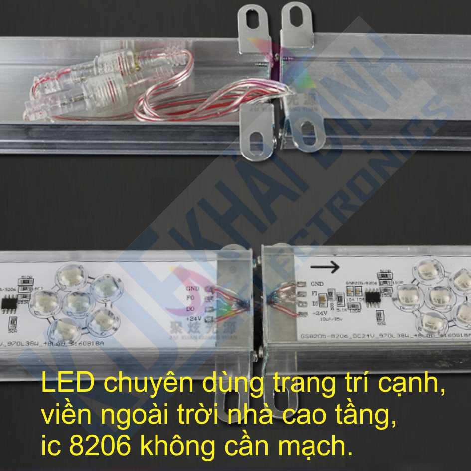 led thanh nhôm ngoài trời full màu KDE2, 12V, 1m, 3cm kde2687