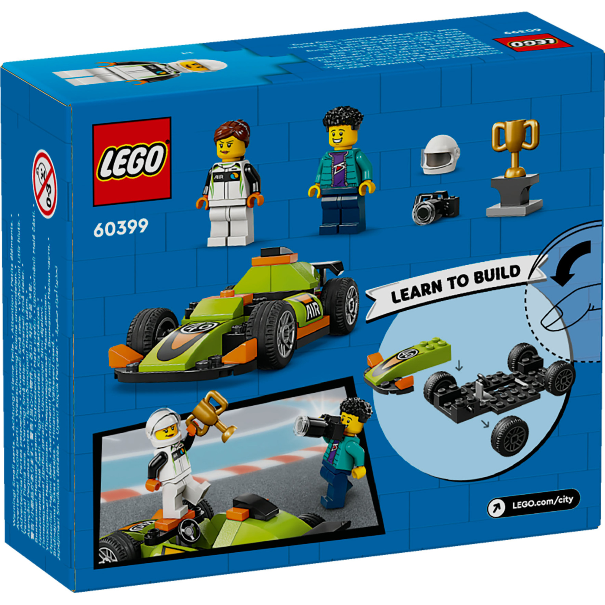 LEGO CITY 60399 Đồ chơi lắp ráp Xe đua thể thao xanh lá cây (56 chi tiết)