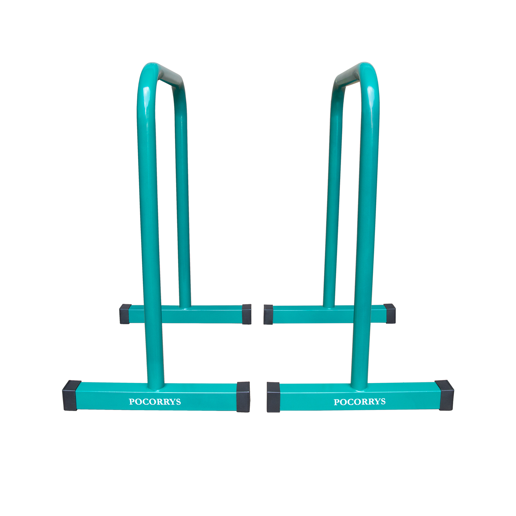 Xà kép Parallettes Dip Bars cao 83cm, Pocorrys PADS-03, Màu xanh