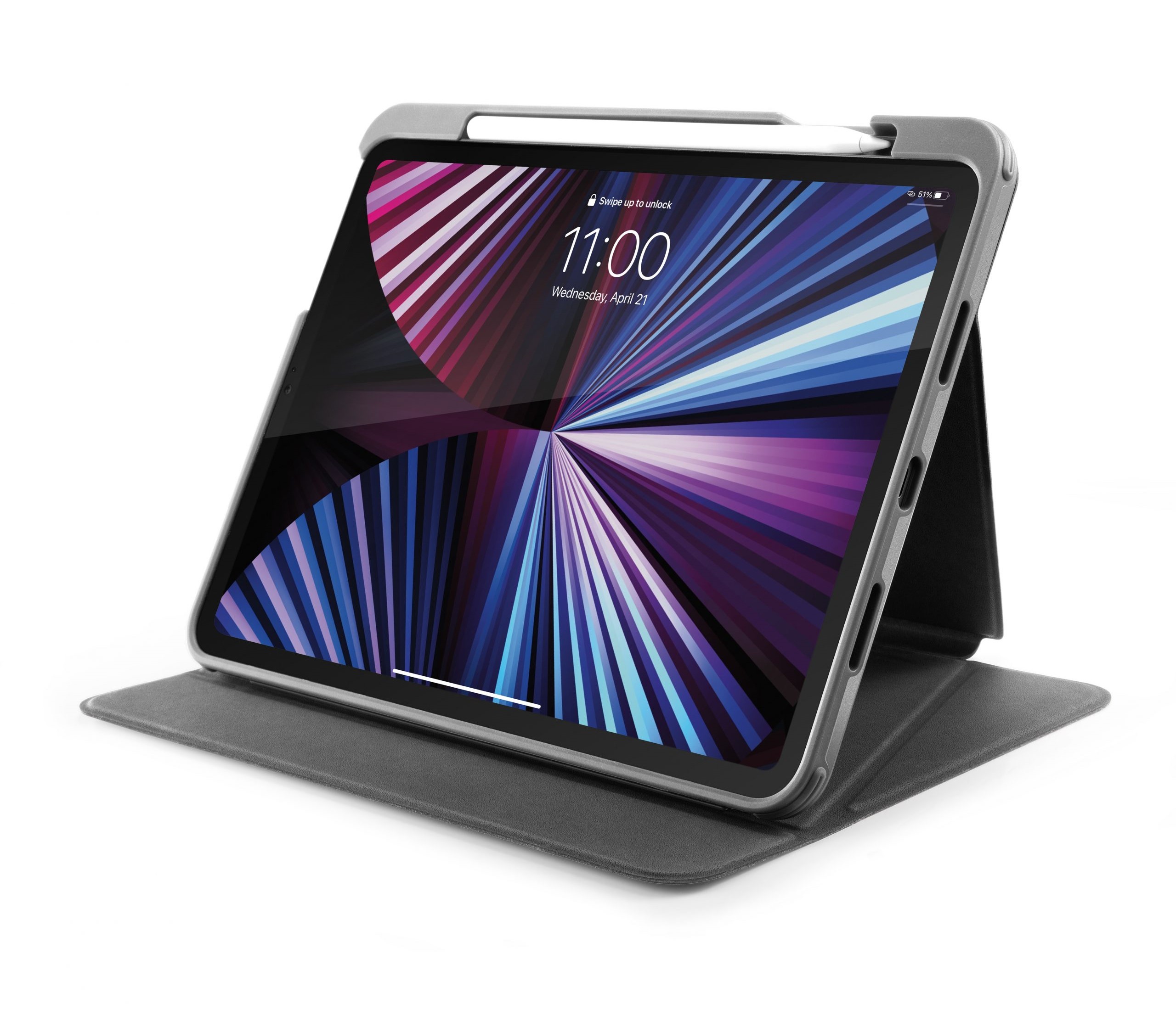 BAO DA TOMTOC FOR IPAD PRO 12.9 INCH 2021 TỪ TÍNH ĐA GÓC VERTICAL HỖ TRỢ SẠC KHÔNG DÂY APPLE PENCIL B02-008 - HÀNG CHÍNH HÃNG
