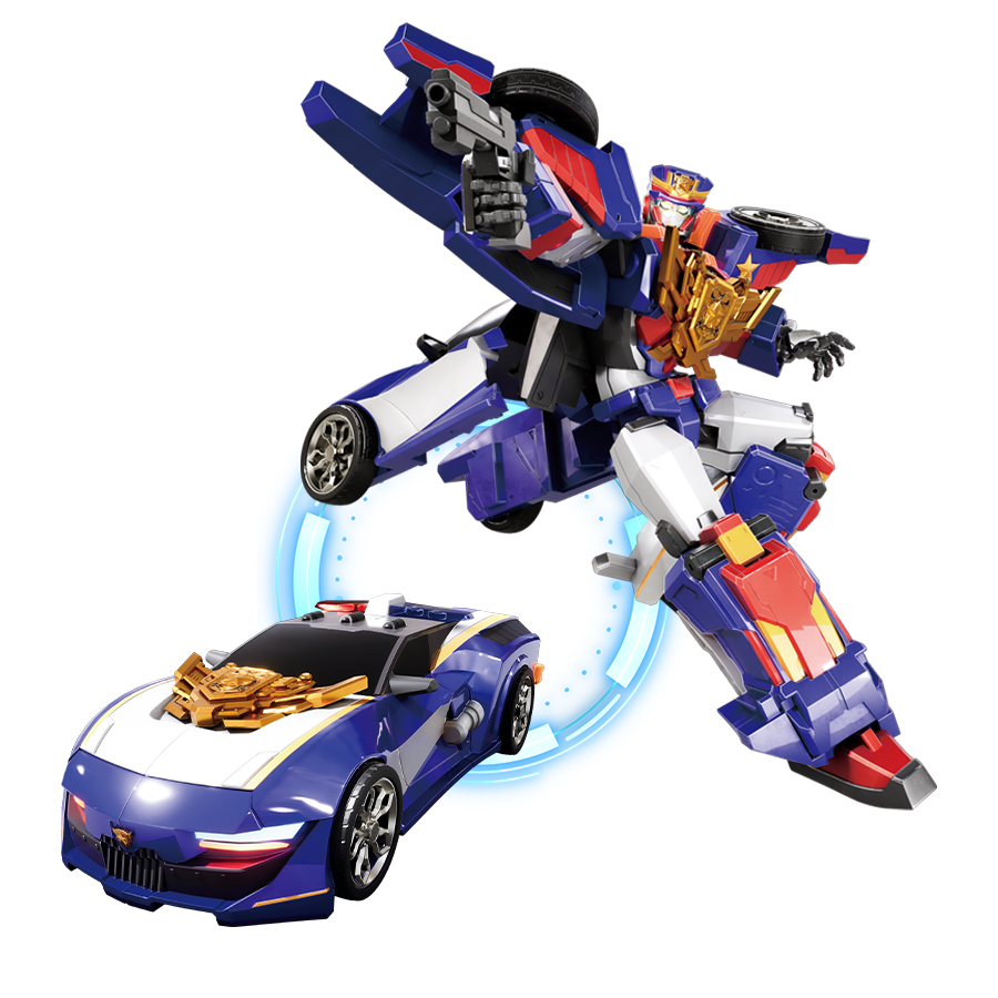 Đồ Chơi Siêu Xe Biến Hình Robot Cảnh Sát Oai Vệ Storm Chaser Miniforce 505010