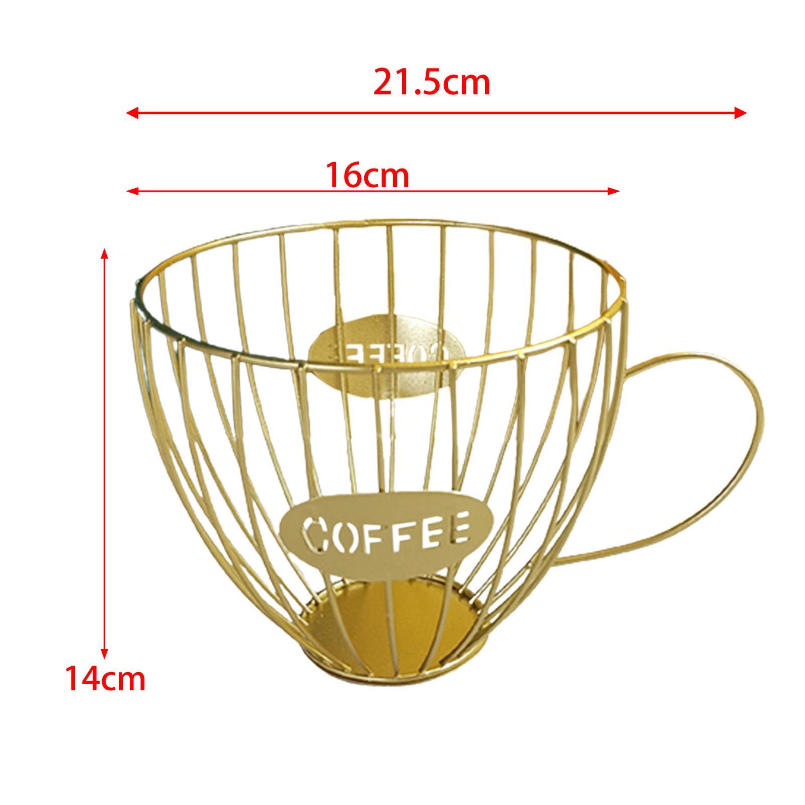 Multiuse Coffee Pod Holder Storage Iron Coffee Pod Organizer for Coffee Bar