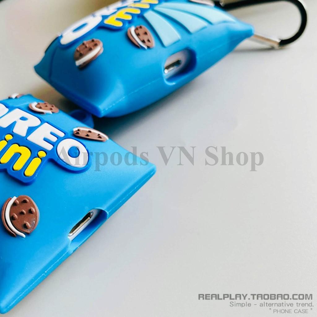 Bao Case Ốp dành cho airpod 1/2, Airpods Pro bánh Oreo kute silicon cao cấp