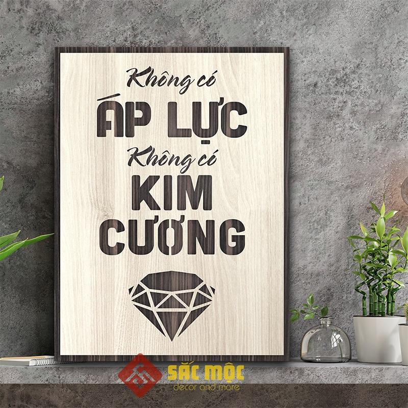 Combo 4 Mẫu Tranh Động Lực Gỗ Treo Tường Slogan Tạo Động Lực Trang Trí Văn Phòng Làm Việc Công Ty