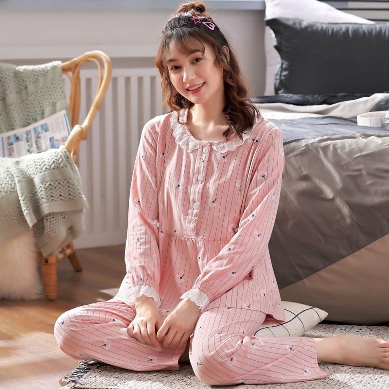 Bộ đô bầu và sau sinh cotton mềm mịn