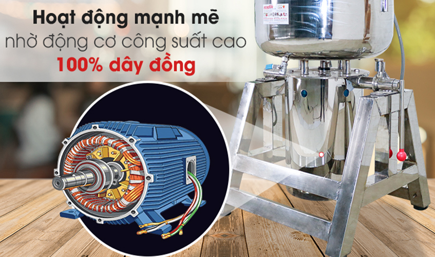 Máy Xay Thịt Làm Giò Chả, Xay Ruốc, Xay Cua, Xay Cá Công Nghiệp NEWSUN 20 Kg/ Mẻ - Hàng Chính Hãng