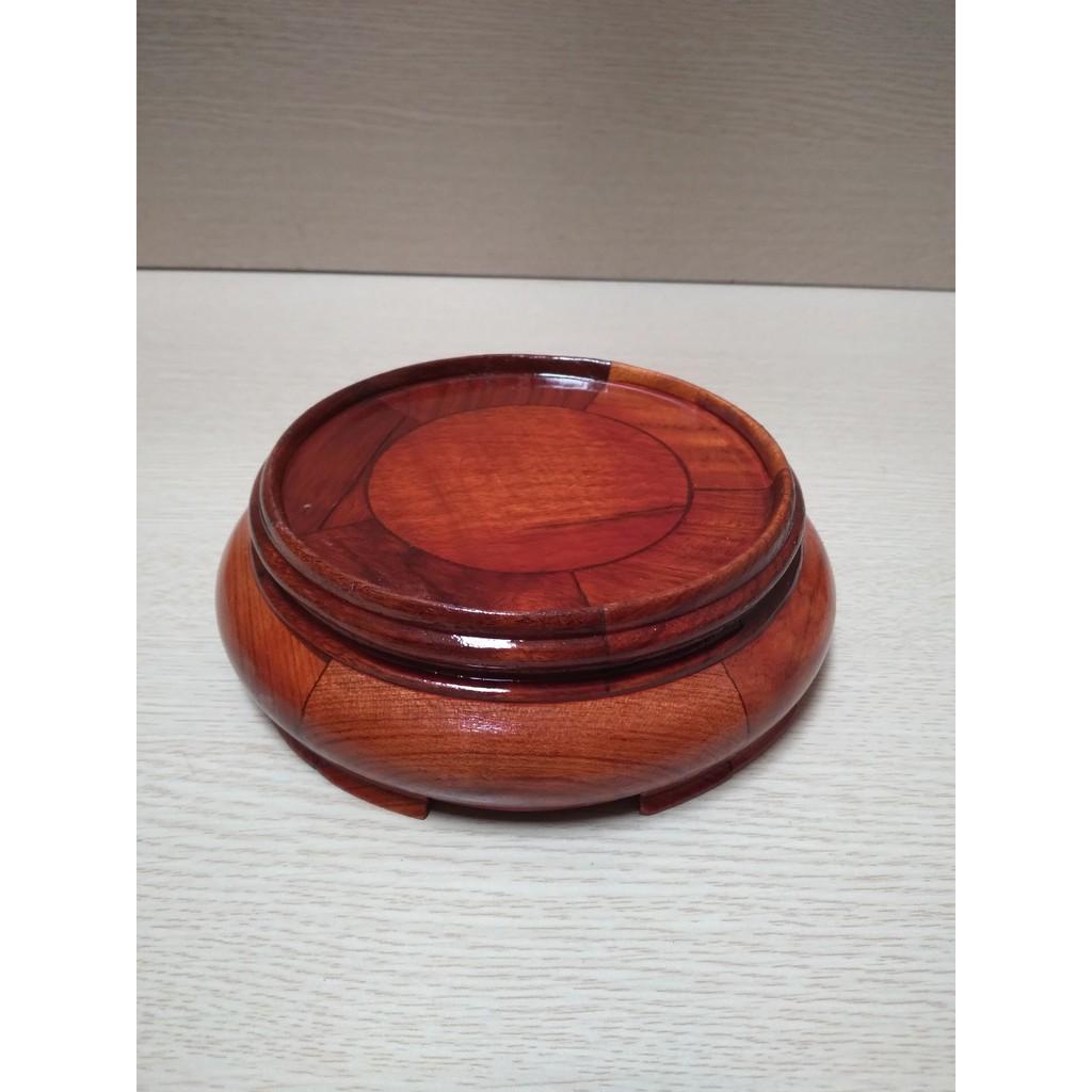 Đế kê bát hương đk 16cm, cao 5 cm ( tính đường kính trong lòng, để bát hương) chất liệu gỗ hương 100%, Mã PMĐKB