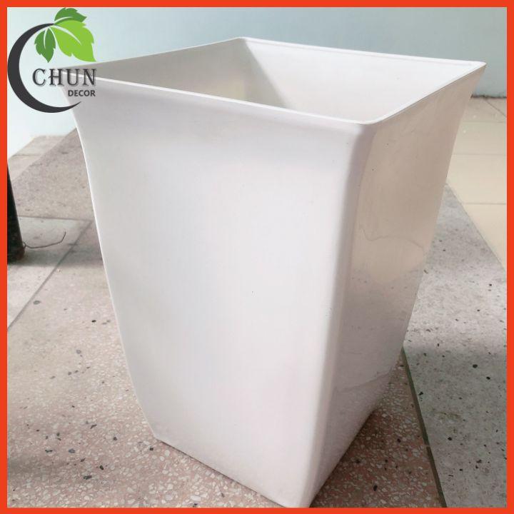 Chậu nhựa trồng cây cảnh, cây hoa giả nhiều mẫu kích thước 40cm, 37cm, 33cm