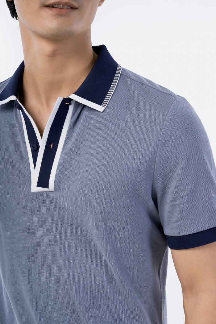 ÁO POLO ROUTINE NAM TAY NGẮN PHỐI MÀU CỔ FORM FITTED - 10F22POL023R1 | LASTORE MENSWEAR