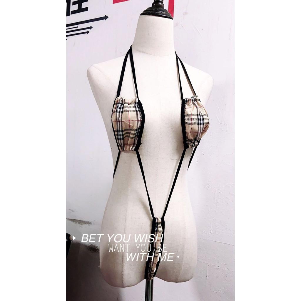 Bộ kẻ 2 mảnh siêu sexy 19225