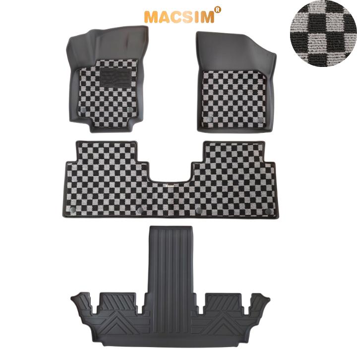 Thảm Lót Sàn 2 Lớp TPE Macsim Volkswagen Viloran 2023+ Chuẩn Form, Bền, Không Mùi ( dệt thô caro 2 lớp sd3 ct)