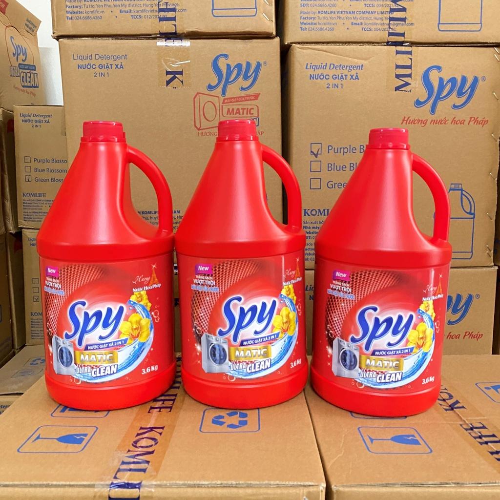 Can nước giặt xả SPY Ultra Clean Matic cửa trên 4,6 kg trắng sạch sâu, ít bọt, thơm lâu