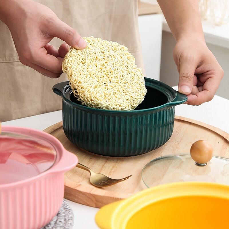 Nồi ăn mì có nắp kính cực đẹp