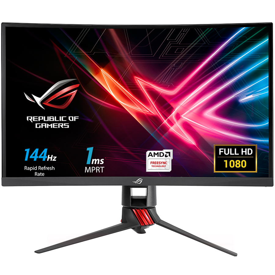 Màn Hình Gaming Cong ASUS ROG Strix XG27VQ 27 inch Full HD (1920 x 1080) 1ms 144Hz Aura RGB FreeSync™ VA- Hàng Chính Hãng