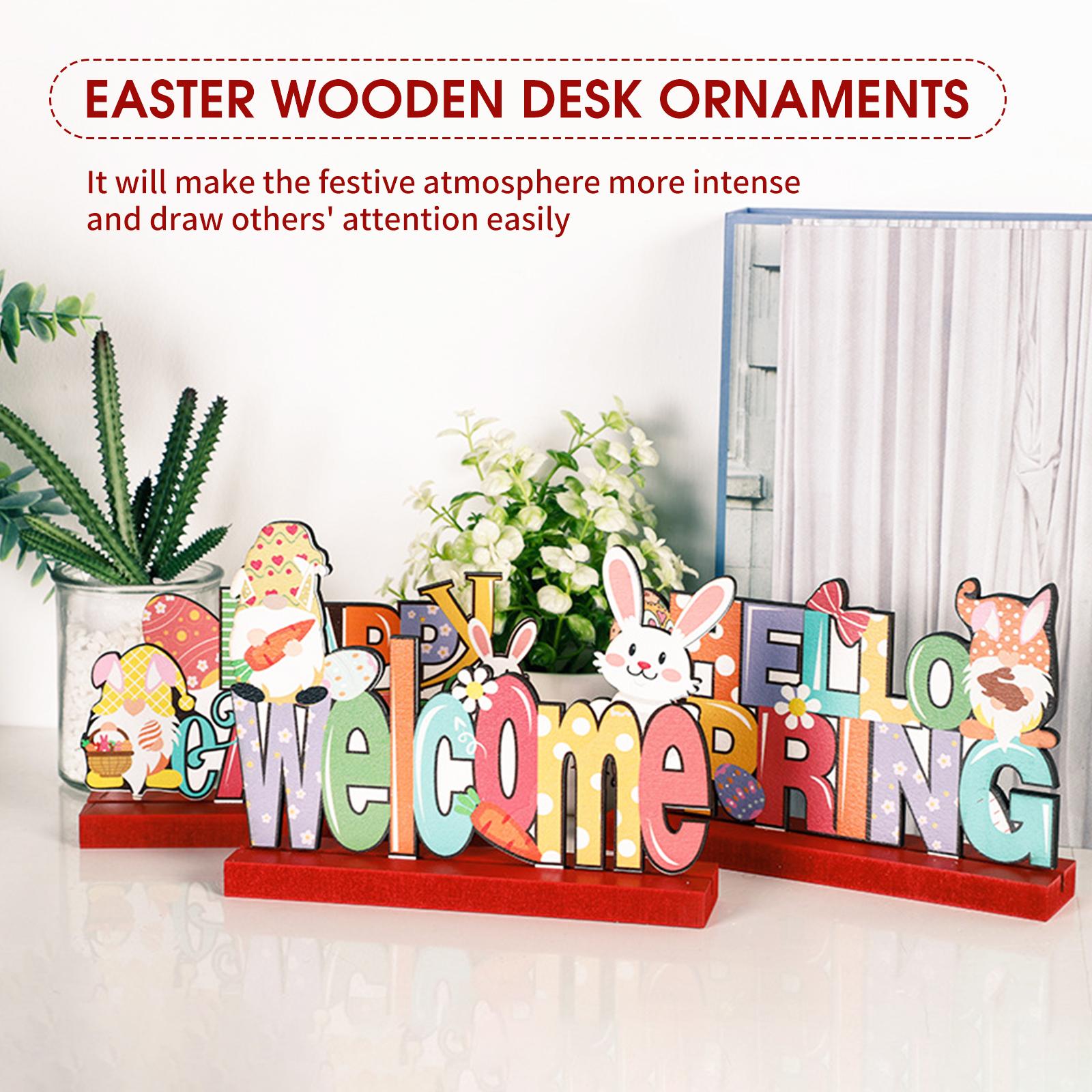 Đồ Trang Trí Bàn Gỗ Lễ Phục Sinh