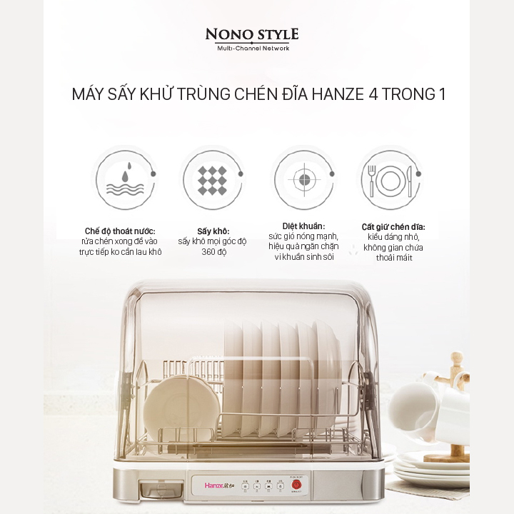 Máy Sấy Khử Trùng Chén Bát Hanze BJG30 (26L) - Hàng Chính Hãng