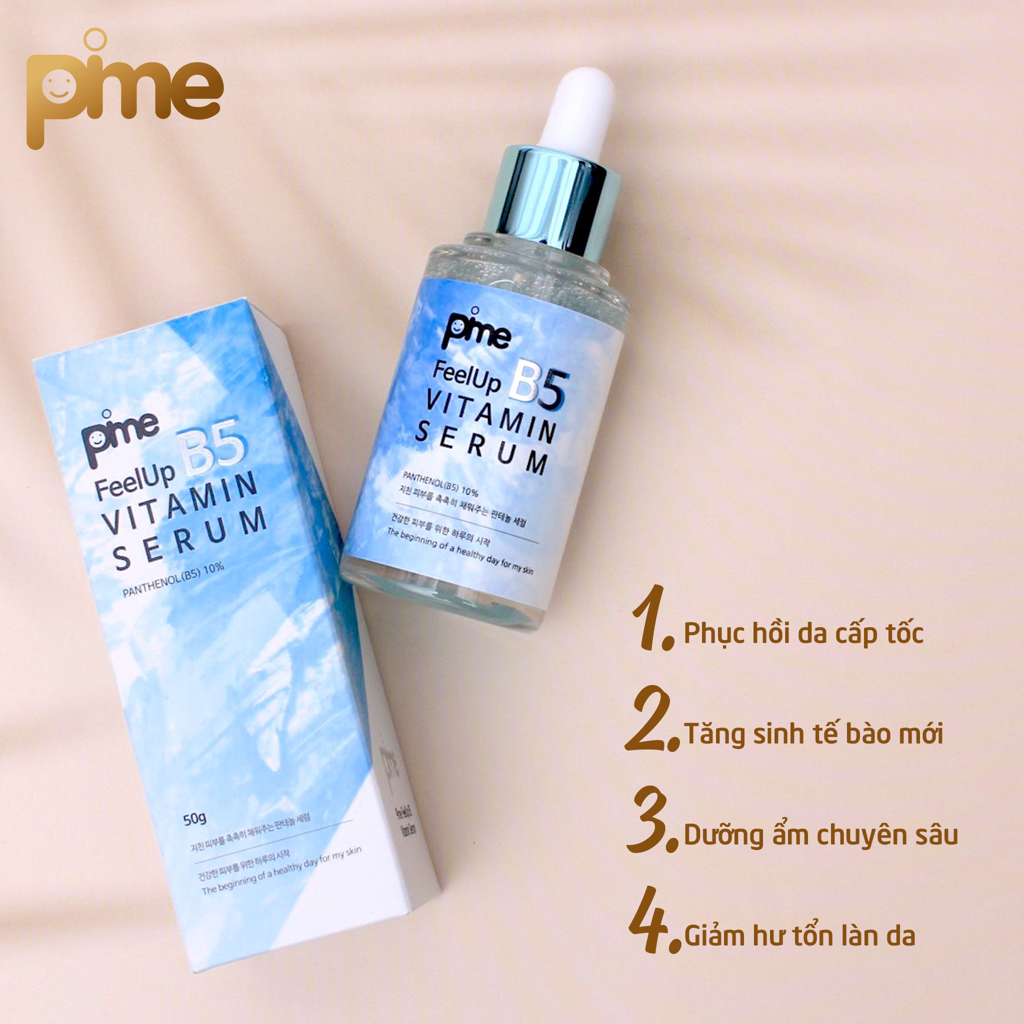 TINH CHẤT PHỤC HỒI VITAMIN B5 PIME FEEL UP SERUM 50G