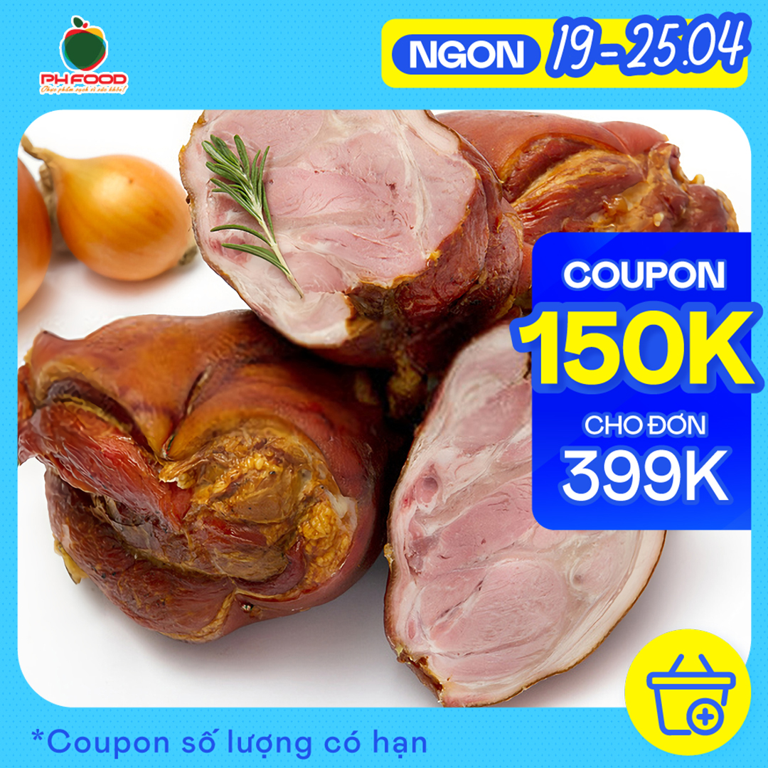 - Chân Giò Heo Ủ Muối Xông Khói Ăn Liền - 500gr