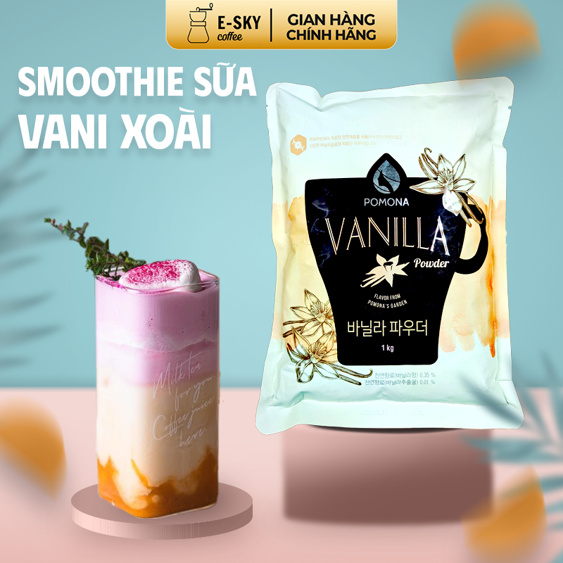 Bột Vani - Vanilla Powder Nguyên Liệu Pha Chế Cà Phê, Latte, Mocha, Trà Sữa, Sữa Lắc Hàn Quốc Gói 1kg