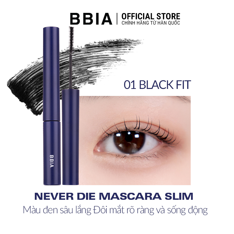 Combo For Your Eyes Gồm 1 Bbia Never Die Mascara Slim 3g và 1 Bbia Never Die Eyeliner 0.4g  Bbia Official Store