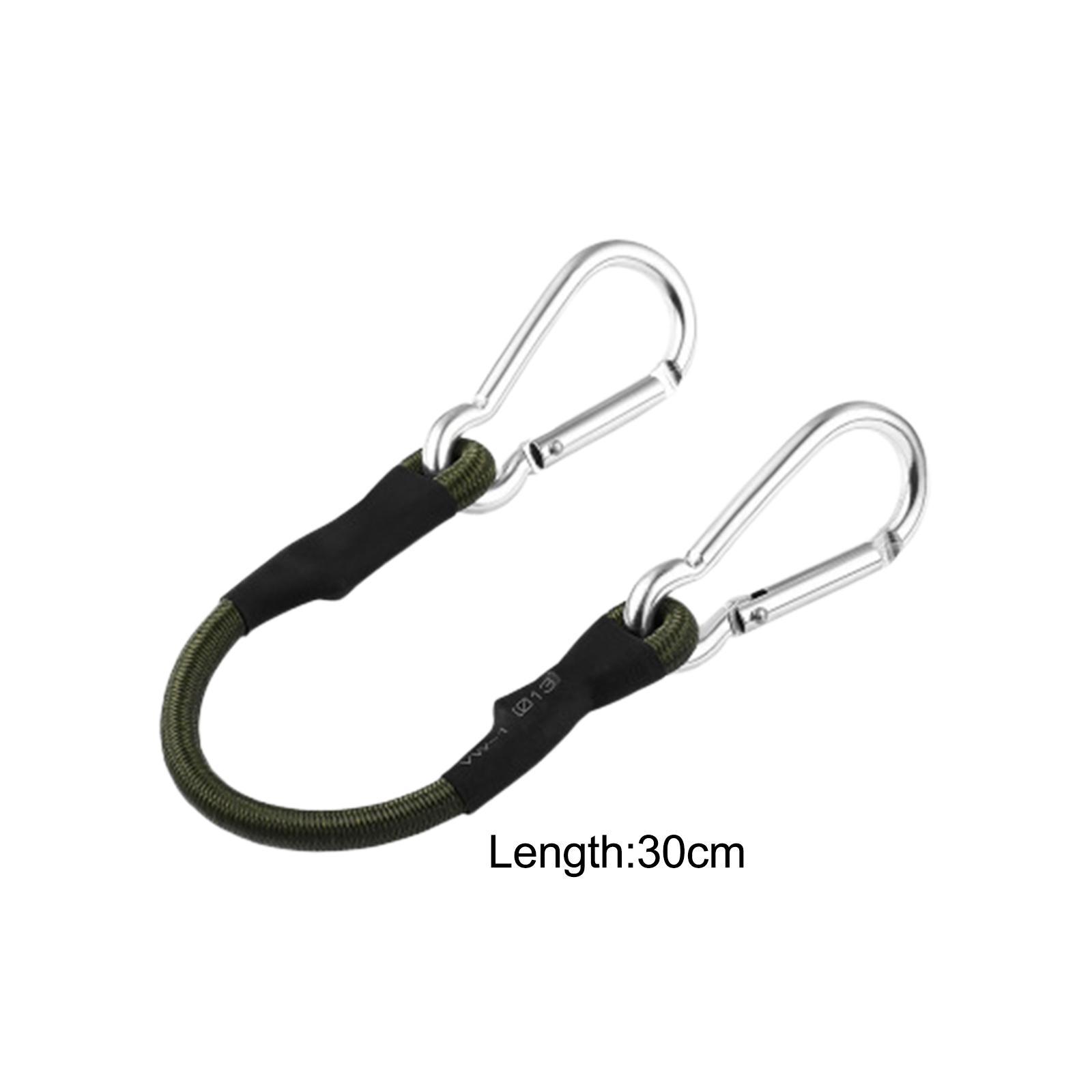Bungee Cords with Carabiner Hooks Elastic Rope Luggage Straps Multifunction Sturdy Bungee Rope Ties for Outdoor Camping Motorcycle Accessory