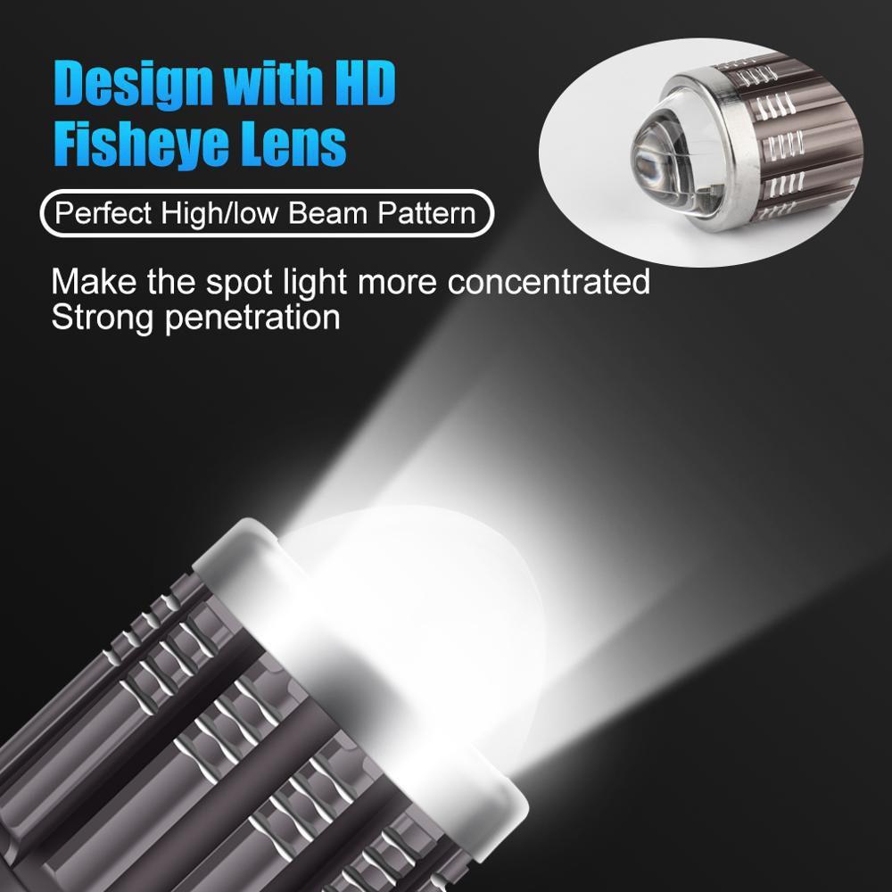 1 Đèn Pha Led H4 H6 BA20D 10000LM 12W CSP Nhiều Màu Sắc Cho Xe Máy