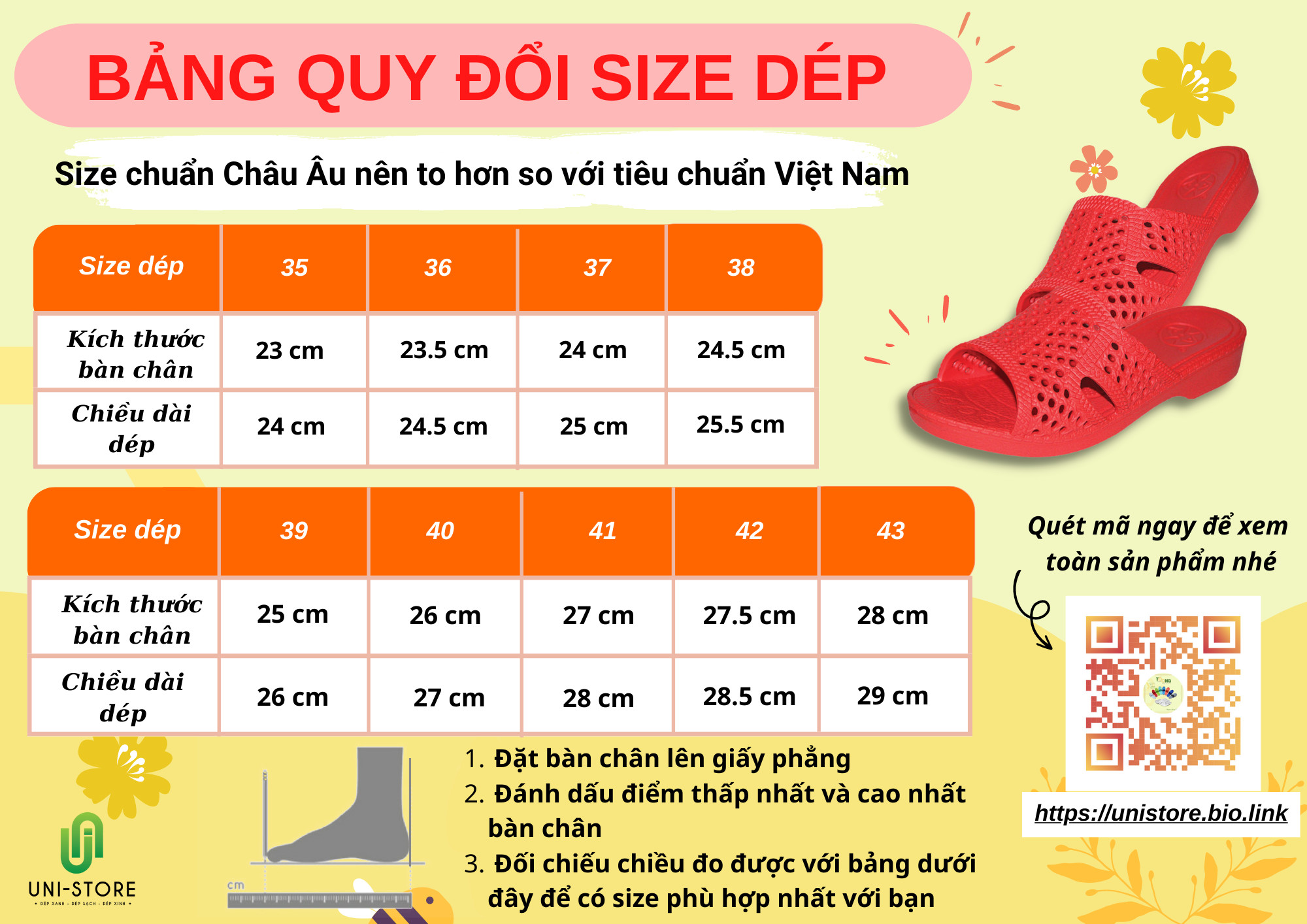 Dép tổ ong TRẮNG vật liệu EVA siêu bền, siêu nhẹ, chống trơn trượt, Form SIZE LỚN CHÂU ÂU