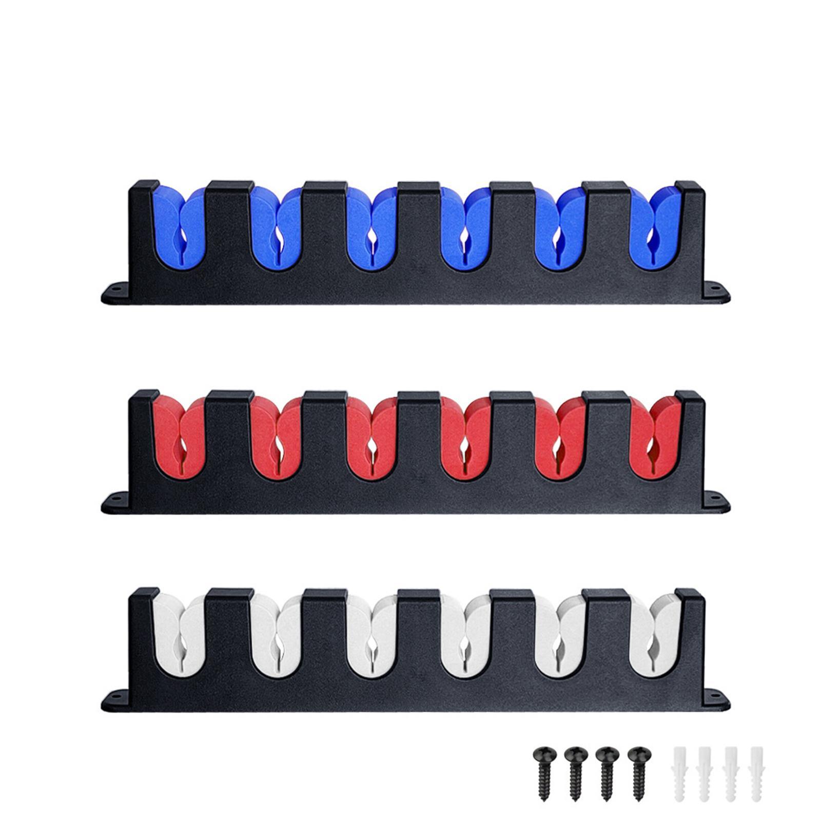 2 Pieces Fishing Rod Holder Support Organizer 6-Rod Rod Stand Fishing Rod Holder Stand Kit Wall Mount