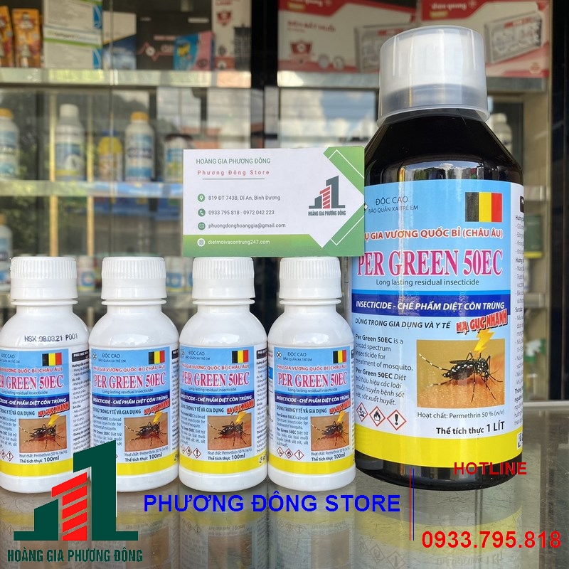 Thuốc diệt muỗi và côn trùng Per Green 50 EC-100ml