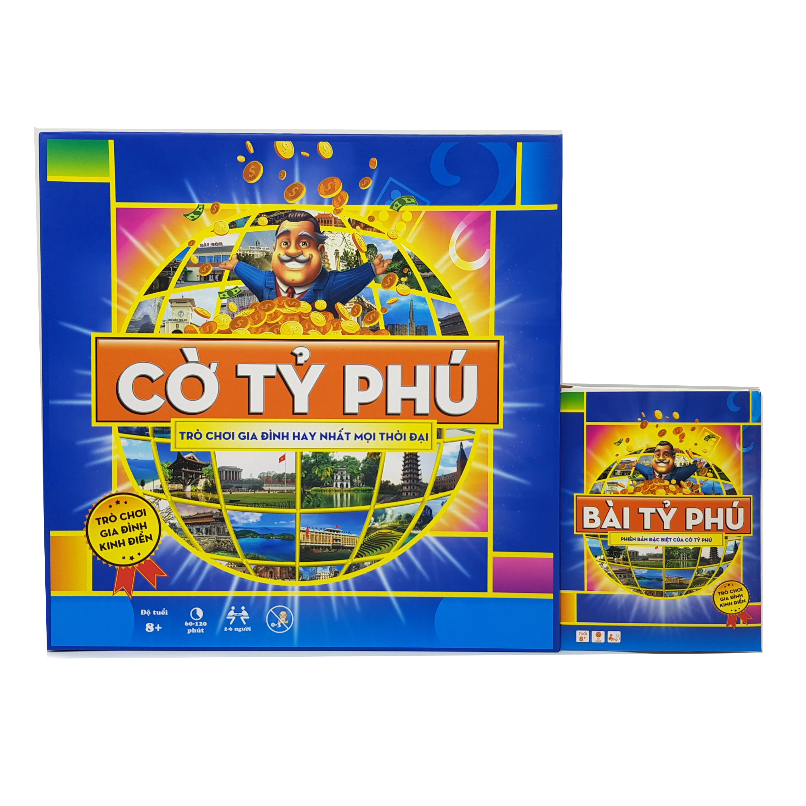 Combo dạy con làm giàu: Cờ Tỷ Phú Việt Nam + Bài Tỷ Phú