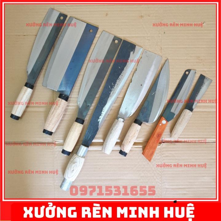 Bộ dao bếp 9 món làng nghề rèn truyền thống.