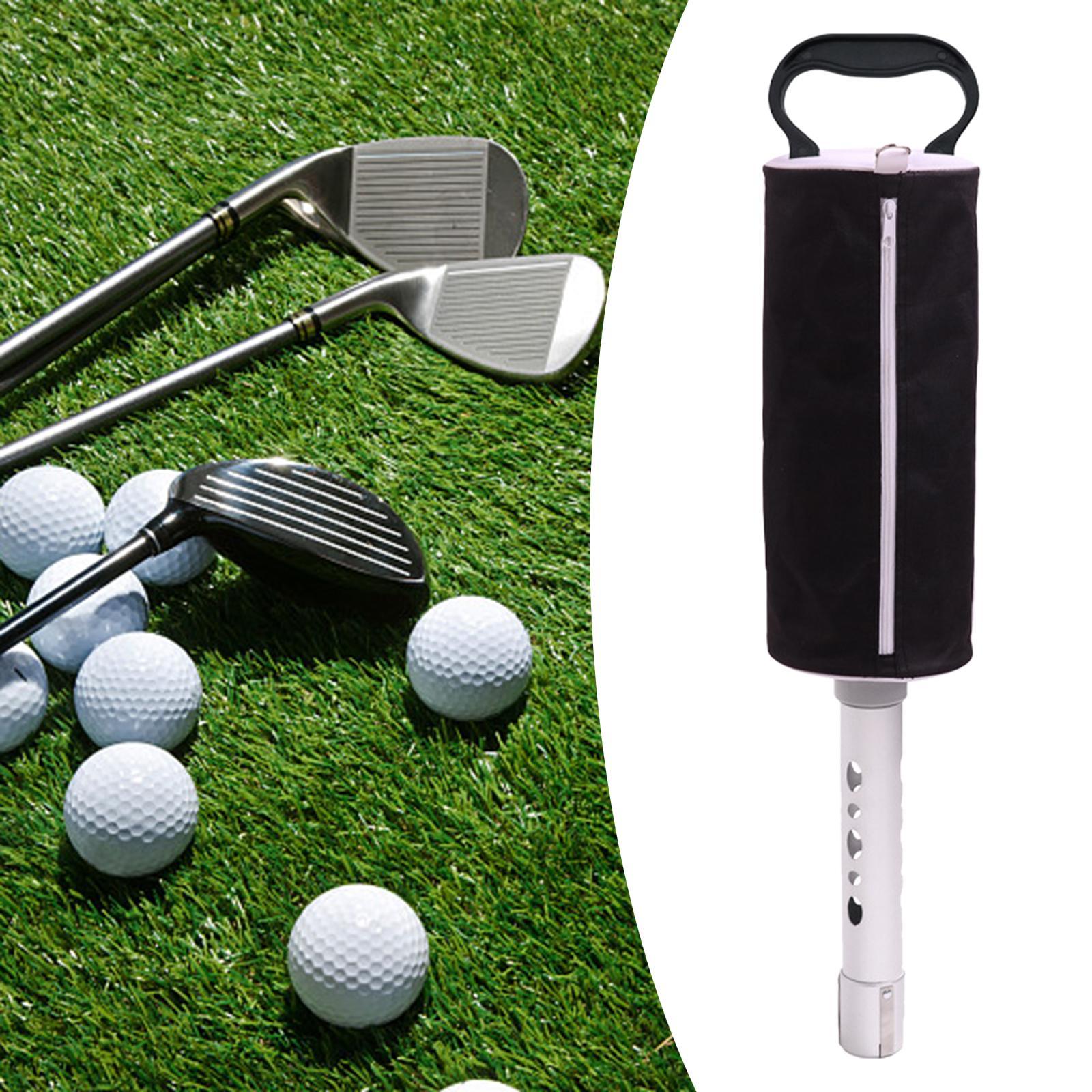 Golf Ball Retriever Ball Pick up Balls Grabber Portable Golf Ball Collector Golf Ball Bag for Driving Range,Unisex,Practice