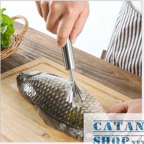 Dụng cụ đánh vảy cá siêu tiện dụng, Cây nạo dừa đa năng bằng thép không gỉ-GD475-DanhVayCa