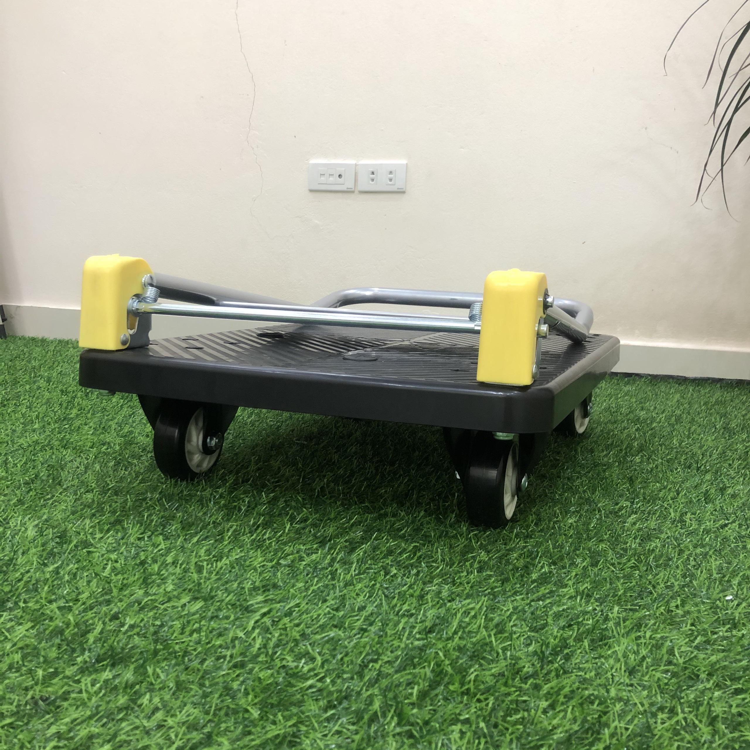 Xe đẩy 150kg Ninda X150B, tay gấp gọn, không han gỉ