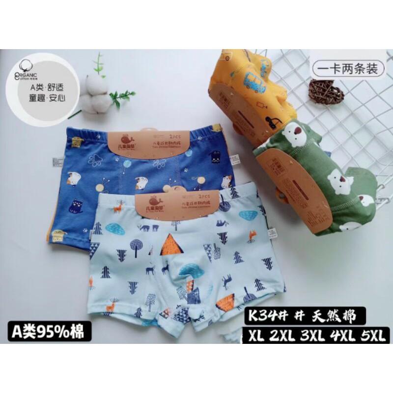 set 2 QUẦN CHIP ĐÙI cho bé trai 15-55kg, chất cotton đẹp, siêu co giãn, không bức bí, quần lót cho bé trai hình đáng yêu