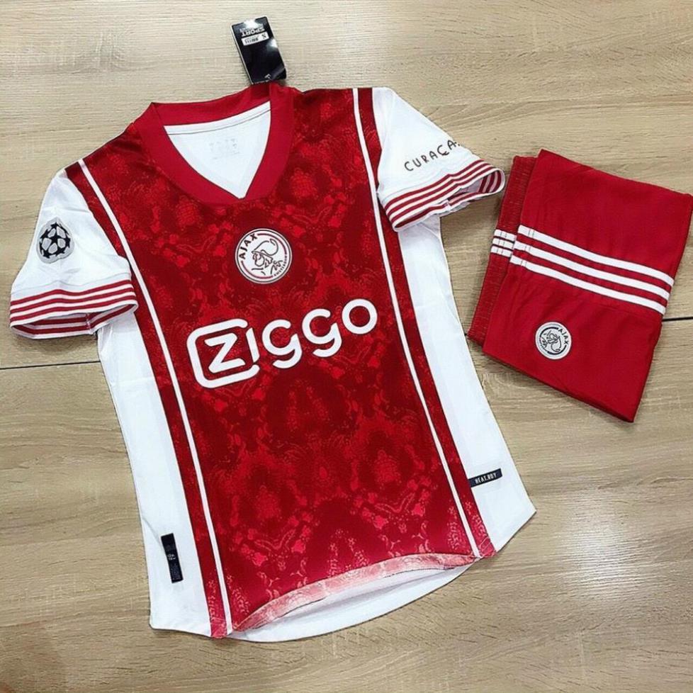 Áo bóng đá Quần áo thể thao, Áo bóng đá Quần Áo Bóng Đá AJAX Đỏ Hoa vải thun thái hàng cao cấp