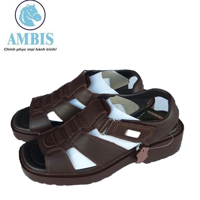 Dép Sandal cao cấp nam SDM237_NAU