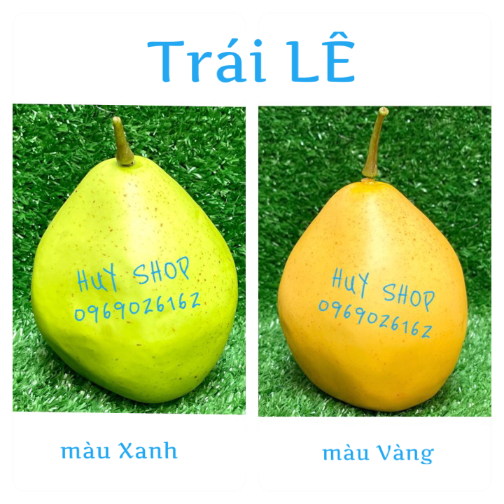 1 Trái LÊ nhân tạo trang trí - Trái Cây Giả