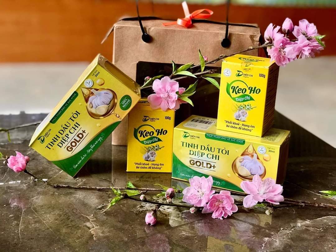 COMBO TINH DẦU TỎI DIỆP CHI + KEO HO DIỆP CHI - HỖ TRỢ TĂNG CƯỜNG SỨC ĐỀ KHÁNG VÀ HỆ MIỄN DỊCH
