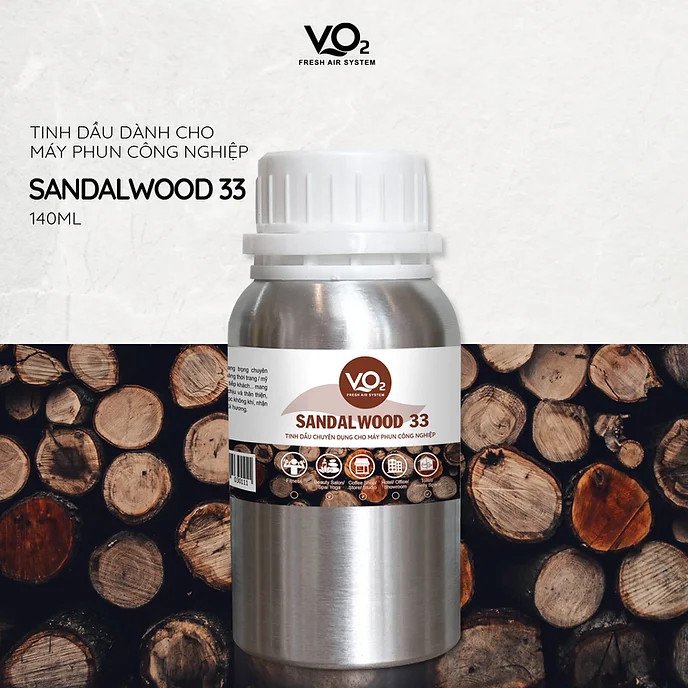 Tinh Dầu Cho Máy Phun Công Nghiệp VO2 - Sandalwood 33